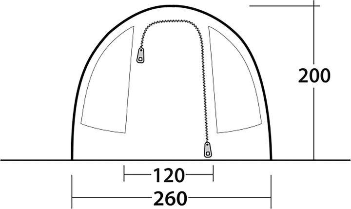 Produktbild Outwell Sky 4 (Tunnelzelt, 13.60 kg, 4 Personen)