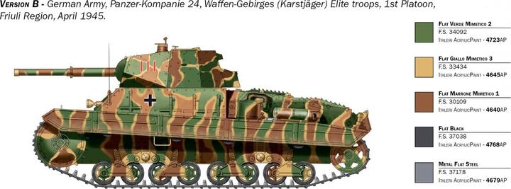 Actual product image 1:35 Carro Armato P40