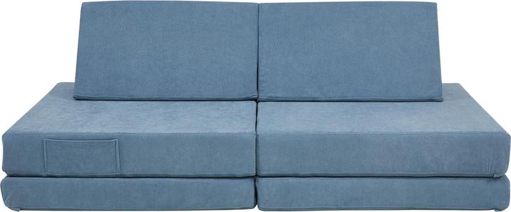 Actual product image En.Casa Spielsofa Norhulta 5-tlg. 120x66x46 cm Cord Blau (Children sofa)