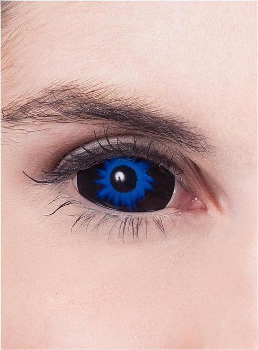 Actual product image Metamorph Sclera blau 6 Monatslinsen für Fasching Halloween (Black)