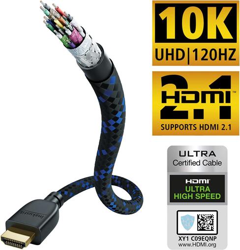 Image du produit Inakustik Premium Ultra High Speed HDMI 5.0m noir (5 m, HDMI)