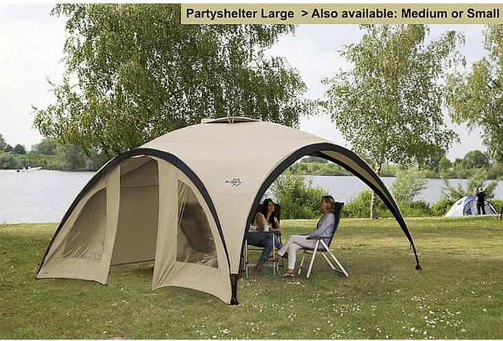 Image du produit Bo-Camp Abri de fête - Partytent Medium - 3,7x3,7x2,39 mètres (370 cm, 370 cm)