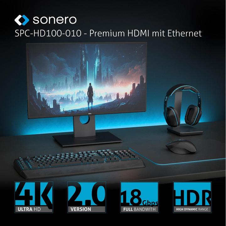 Immagine prodotto Sonero HDMI – HDMI (1 m, HDMI)