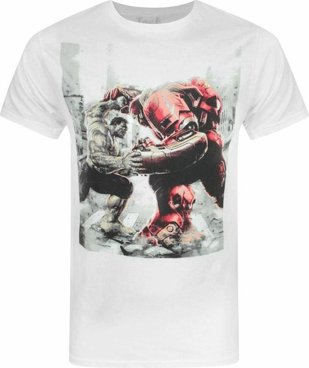 Immagine prodotto Jack Of All Trades Hulk Vs Hulk Buster Maglietta Avengers Age Of Ultron Uomo (M)