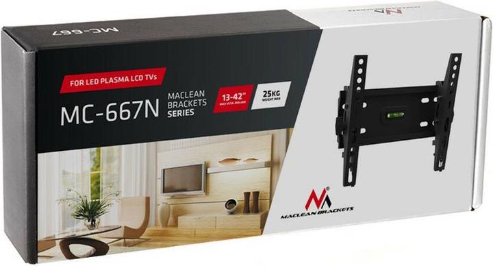 Image du produit Maclean Mur de montage (Mur, 42", 25 kg)