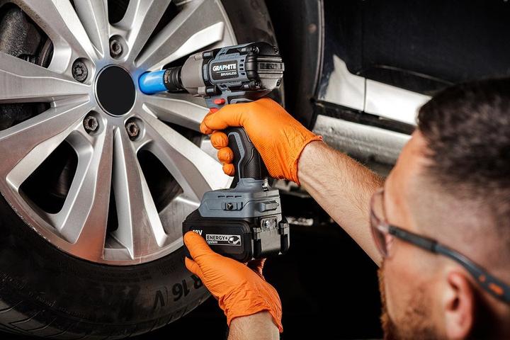 Actual product image Graphite 450 Nm Energy+ Brushless Impact Wrench (Rechargeable battery operated)
