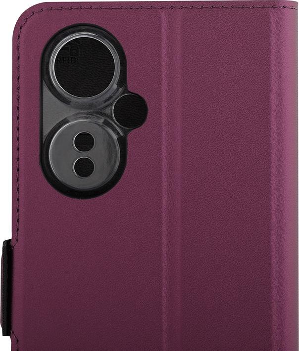 Actual product image Wave BookCase -suojakotelo, OnePlus Nord CE 3 Lite, Smoky Sangria (Oppo Find X3 Lite 5G)