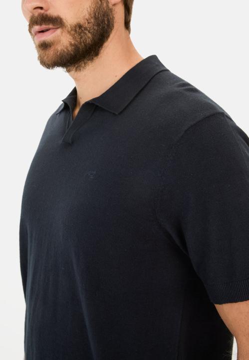 Actual product image Camel Active Strick-Poloshirt aus Baumwoll-Leinen-Mix (L)