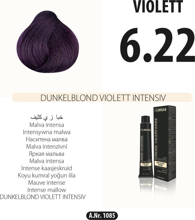 Immagine prodotto FemMas (6,91) Tinta per capelli biondo scuro castano freddo 100ml (Biondo scuro Castagna fredda)
