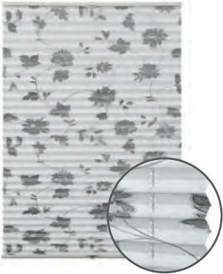 Produktbild Gardinia Plissee Concept zum Klemmen Flowers and Plants Blüte (70 x 130 cm)