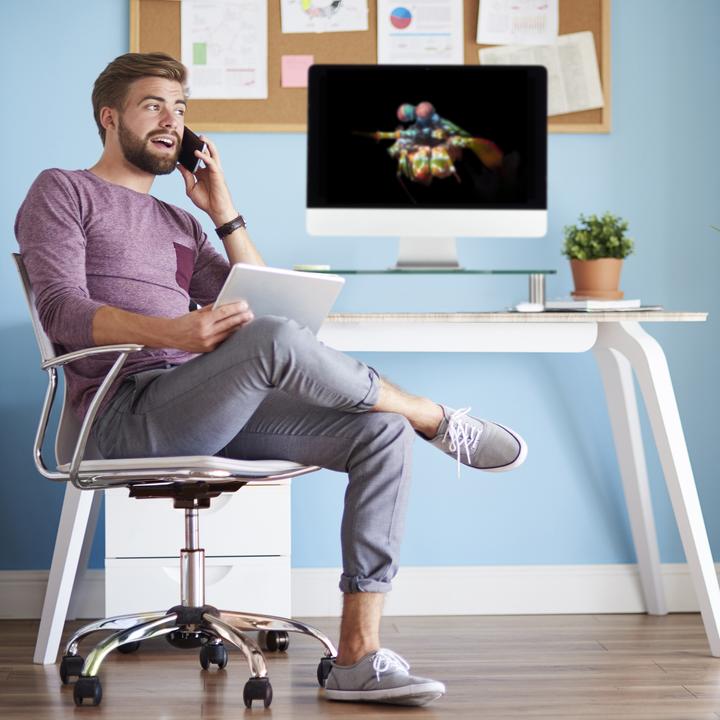 Actual product image Relaxdays Monitor Stand, TV Pedestal