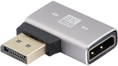 Produktbild Générique DisplayPort 1.4 Winkeladapter, horizontal, 270°, 8K UHD, DisplayPort St. / DisplayPort Bu.