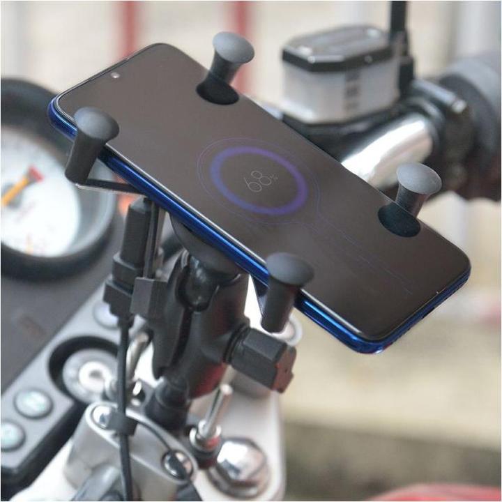 Immagine prodotto Tecnoglobe Supporto per smartphone con caricatore a induzione