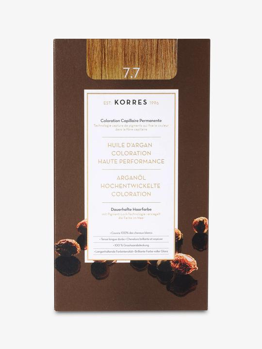 Actual product image Korres Argan Oil Hair Colour (No. 7.7 - Mocha)