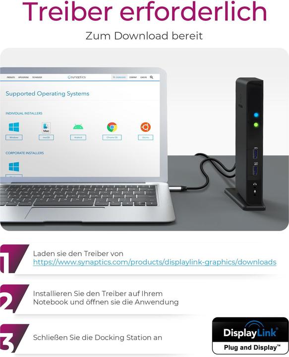 Immagine prodotto Icy Box IB-DK2241AC - USB Tipo-A 3.0 Multi Dock (USB-B, 11 Porti)