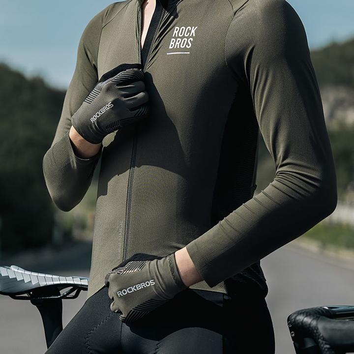 Produktbild Rockbros cycling gloves spring/summer/autumn, full, size: XXL - black (XXL)