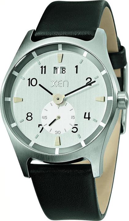 Xen Herrenuhr schwarz/silber XQ0212 (Analoguhr, 40 mm)