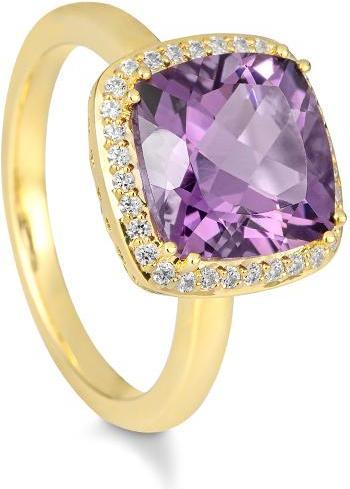 Produktbild Breuning RING - E.AMETHYST/Brill. 0,208 Ct. H/si (58, 585/14 K Gold)