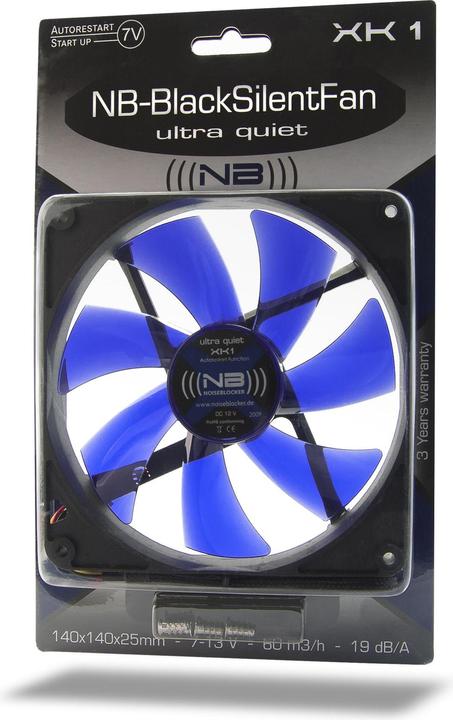 Immagine prodotto Noiseblocker BlackSilent L-XK1 (140 mm, 1 x)