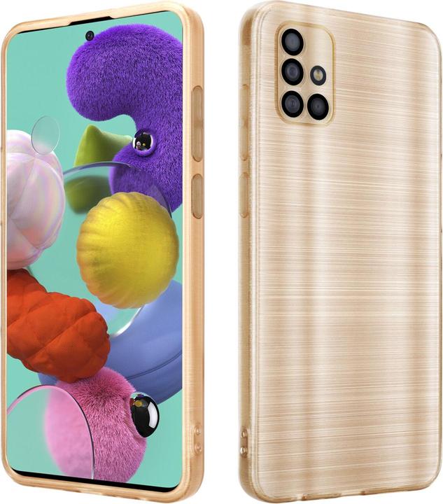Produktbild Cadorabo Hülle für Samsung Galaxy A51 4G / M40s im TPU Brushed Kameraschutz LM160 Style (Samsung Galaxy M40s)