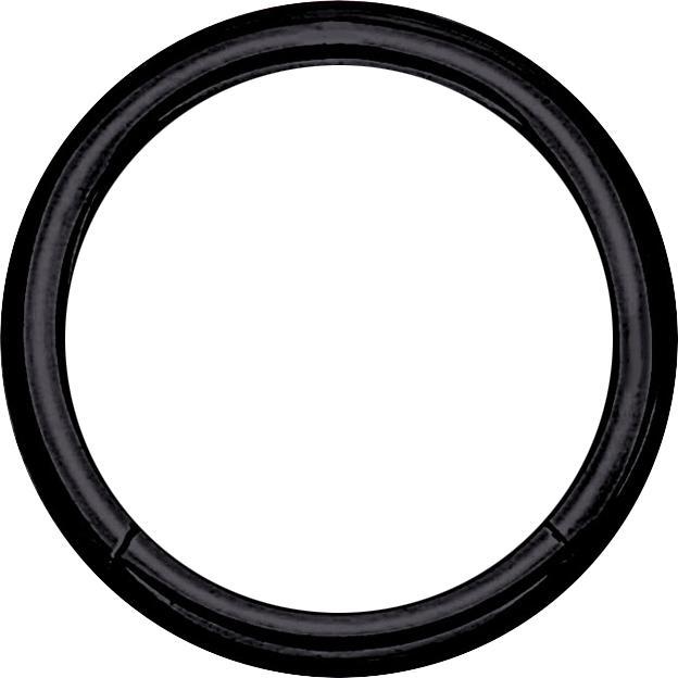 Actual product image Star Piercing Micro segment ring foldable black (without brass, Surgical steel 316L)