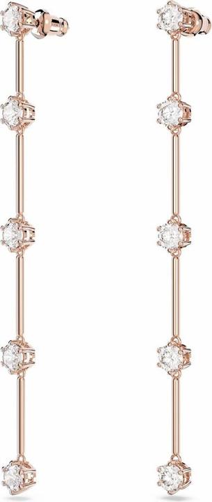 Produktbild Swarovski Constella Drop Ohrhänger Rundschliff Weiss Roségold (Swarovski Metall)