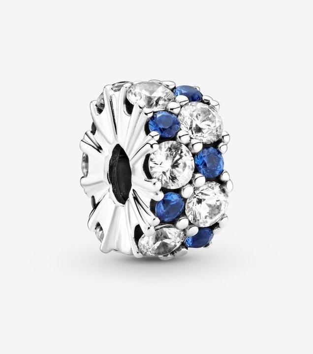 Produktbild Pandora Klares & Blaues Funkeln Clip (Sterling Silber 925, Mit Stein(en))
