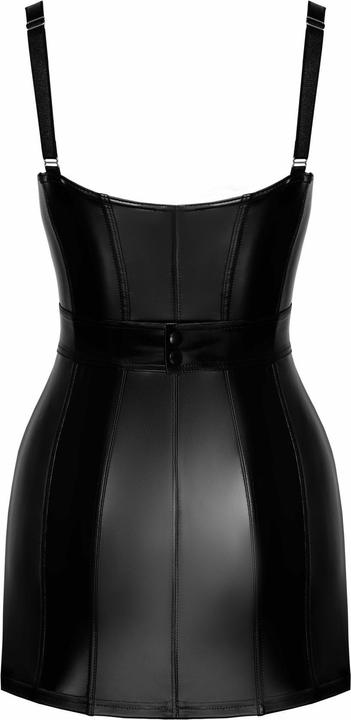 Produktbild Noir Handmade F320 Wetlook Minikleid mit Ring - 3XL (3XL)