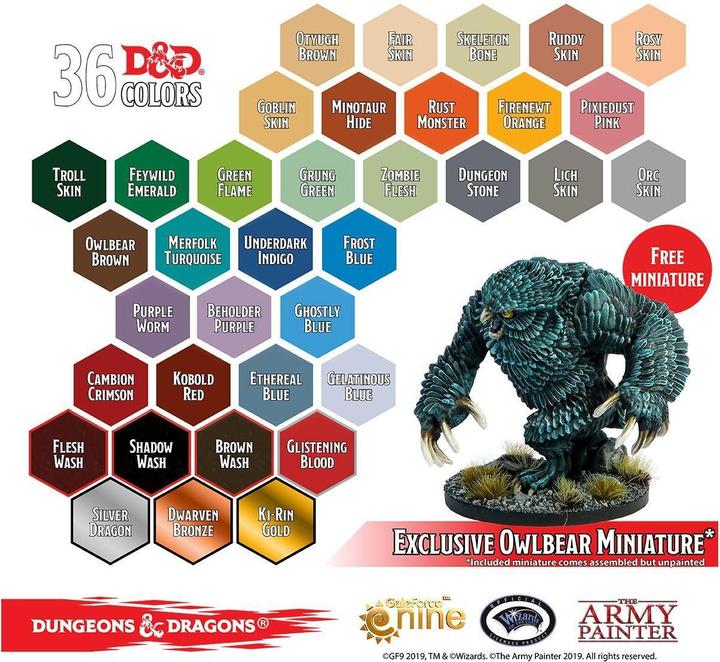 Produktbild Army Painter D&D The Monsters Paint Set