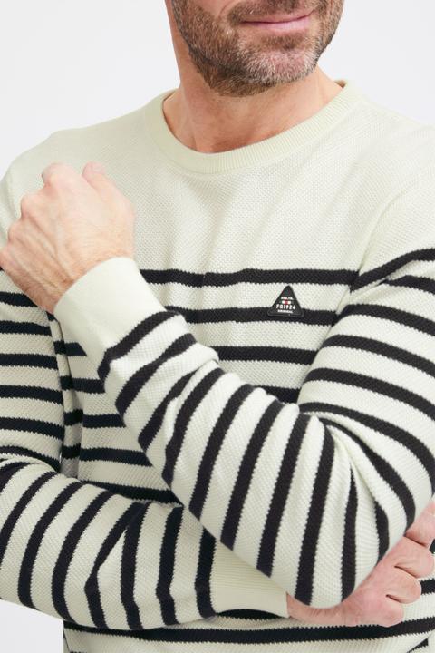 Produktbild FQ1924 FQKyle stripe crew neck knit 21900651 (L)