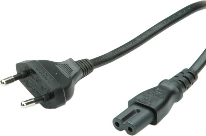 Value Netzkabel Euro-Flachstecker auf C7 (1.80 m)