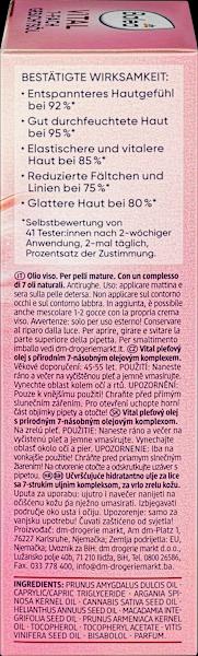 Nutritional values and ingredients dm Balea Vital 7-fold Face Oil (30 ml, Face oil)