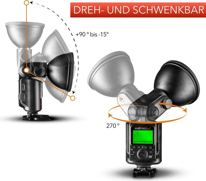 Actual product image Walimex Light Shooter 360 TTL Nikon + Power Porta (Plug-on flash, Nikon)