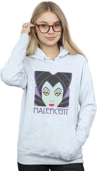 Immagine prodotto Disney Maleficent Cropped Head Felpa con Cappuccio Donna (M)