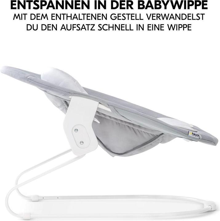 Produktbild Hauck Hochstühle Alpha Plus Black 4-tlg. Newborn Set - Hochstuhl (Hochstuhl)