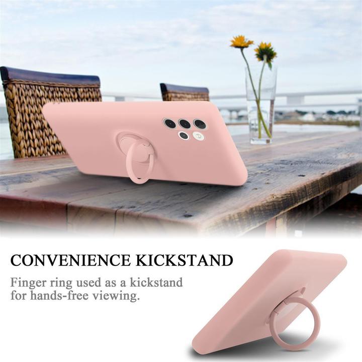 Productafbeelding Cadorabo TPU Vloeibare Ring Silicone Hoesje (Samsung Galaxy A32 5G)