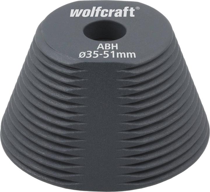 Produktbild wolfcraft Aufbohrhilfe für Lochsägen, Ø 46–62 mm (62 Millimeter)