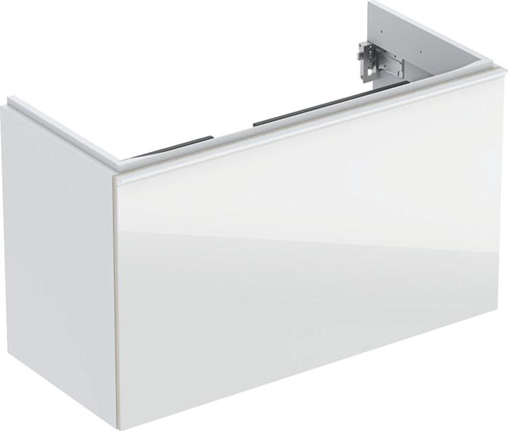 Actual product image Geberit Vanity unit Acanto 89 cm white high gloss without washbasin 500616012 (89 x 41.5 x 53.5 cm)