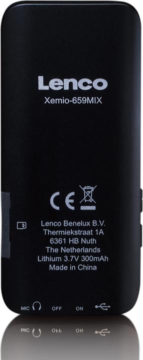 Actual product image Lenco Xemio-659PK - MP3/MP4 player (4 GB)