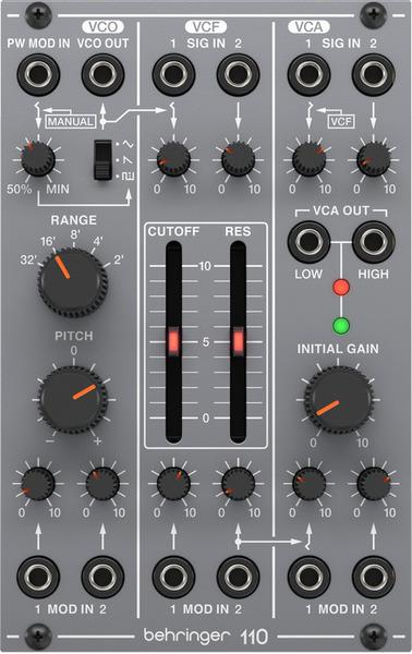 Produktbild Behringer 110 VCO/VCF/VCA Moduł syntezatora modularnego