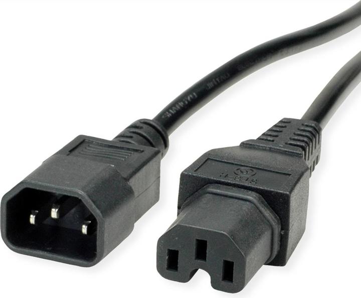 Produktbild Value Netzkabel IEC C14-C15 ST/BU (1.80 m)