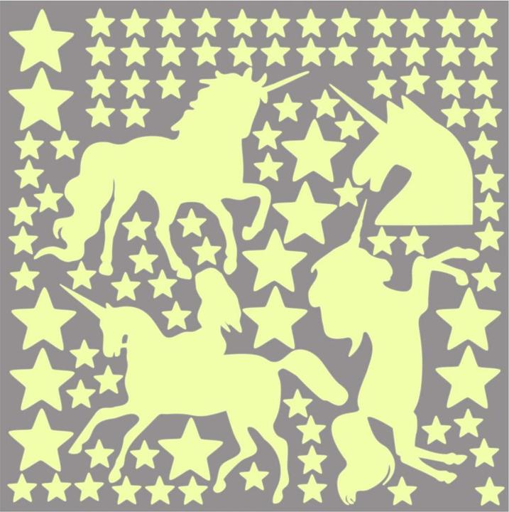 Immagine prodotto Trenddeko Set di stelle luminose e unicorni (21 x 28 cm)