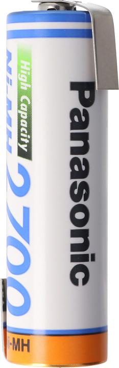 Immagine prodotto Panasonic Batteria ricaricabile Mignon AA Batteria ricaricabile HR-3U con capocorda di saldatura a Z (1 pz., AA, 2700 mAh)