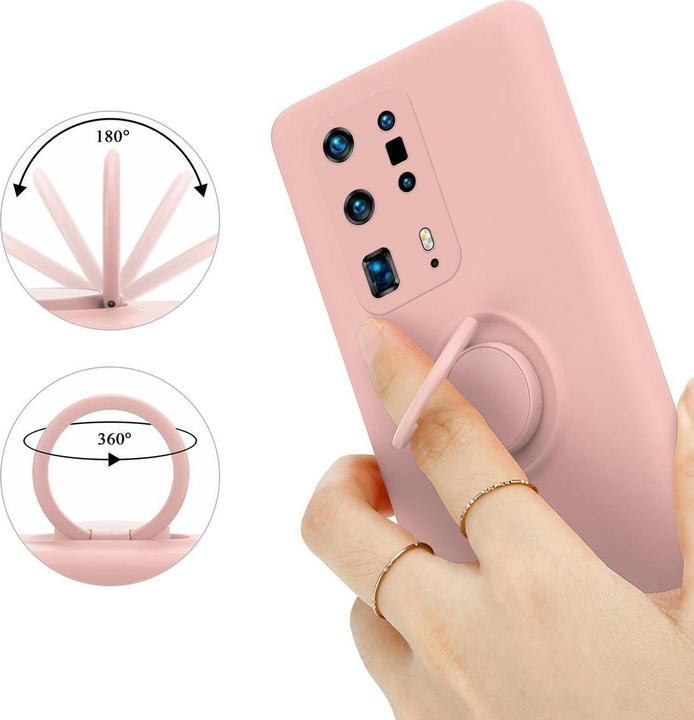 Produktbild Cadorabo TPU Liquid Ring Silicone Case Hülle (Huawei P40 Pro+)