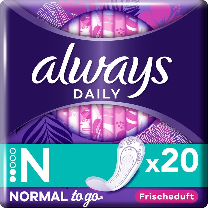 Actual product image Always Normal To Go (20 x, Panty liners)