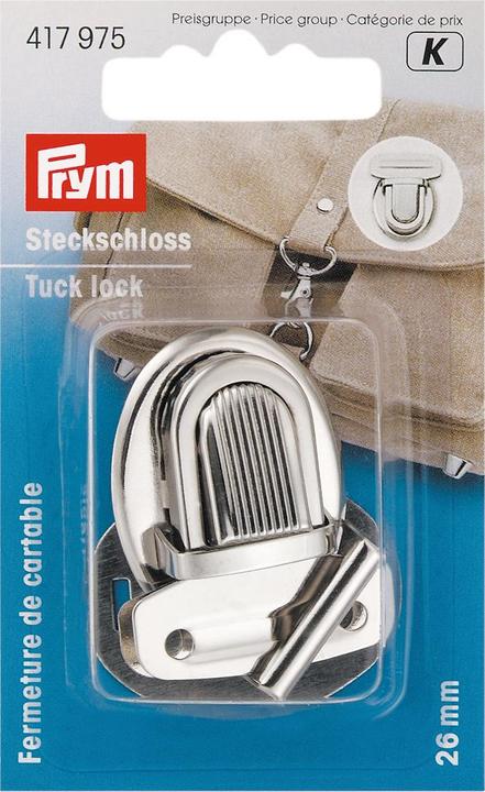 Actual product image Prym Mortise lock, silver 26 mm, card