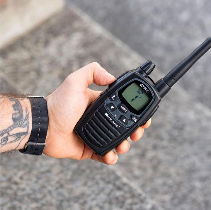 Productafbeelding Midland G7 Pro Enkelvoudige PMR + LPD radio met 16 kanalen (10 km)