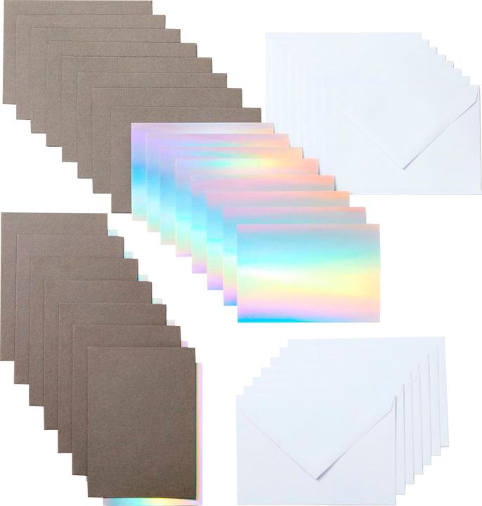 Immagine prodotto Cricut Carta bianca Joy Grigio scuro/Grigio chiaro, 15 pezzi (15 pz.)