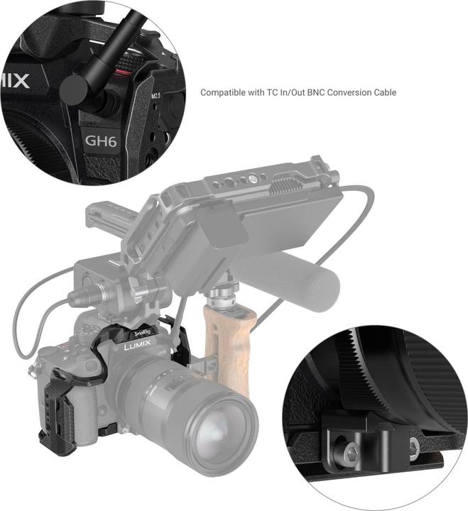 Immagine prodotto SmallRig Gabbia per fotocamera serie Black Mamba per Panasonic LUMIX GH6 3440