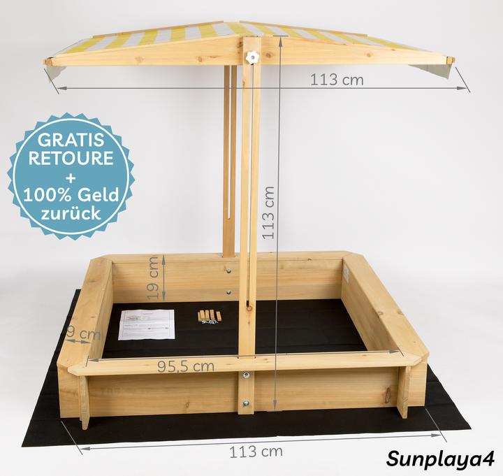 Produktbild Needs&Wants Sunplaya4" mit Dach und Abdeckung